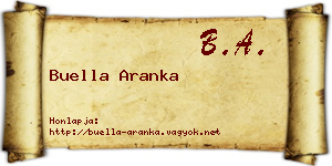 Buella Aranka névjegykártya