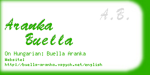 aranka buella business card